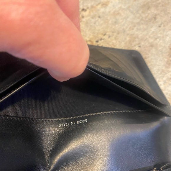 Chanel Quilted Bi-Color Ivory/Black Matelasse Long Wallet- Authentic - Picture 8 of 17